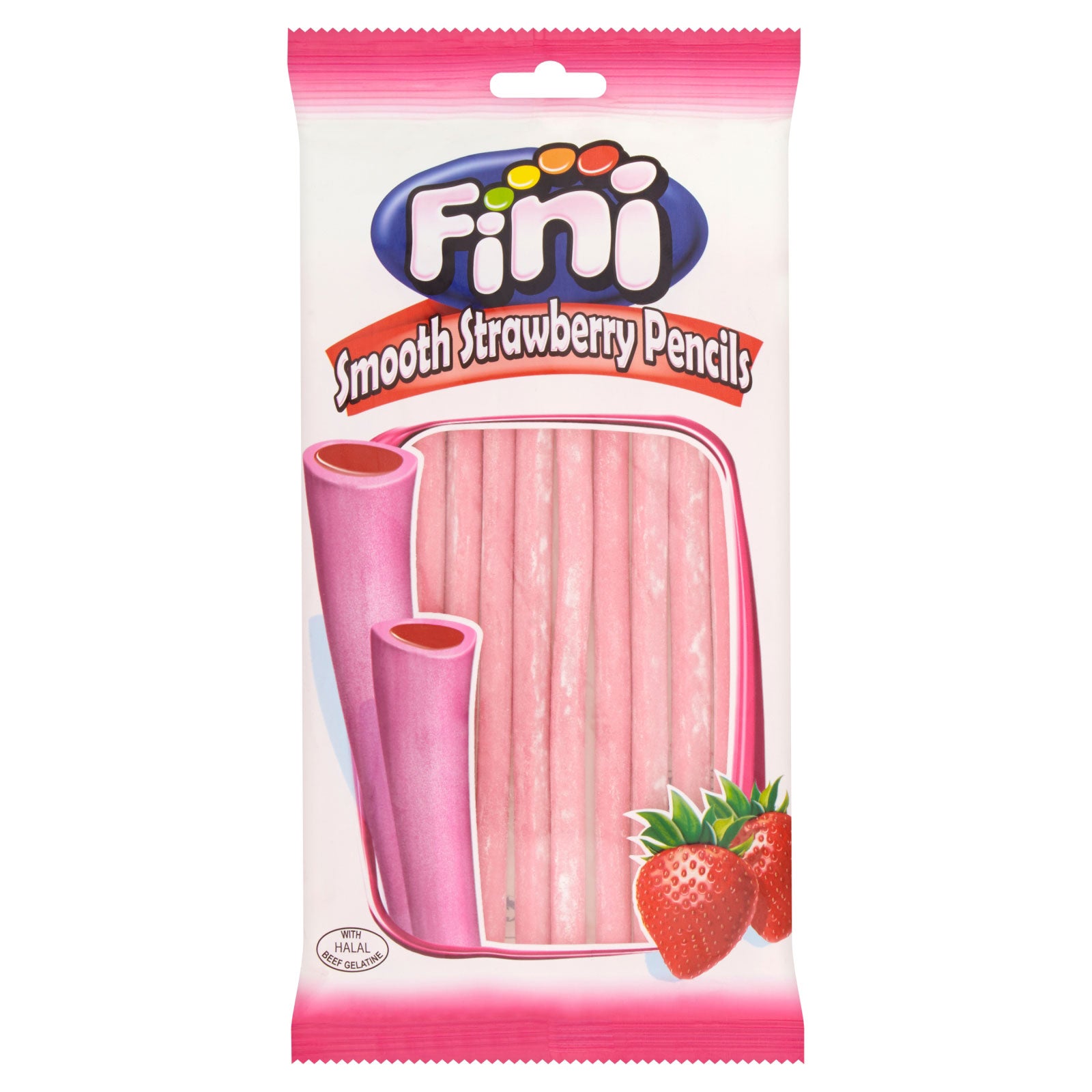 Fini Smooth Strawberry Pencils 160g Fini Smooth Strawberry Pencils 160g